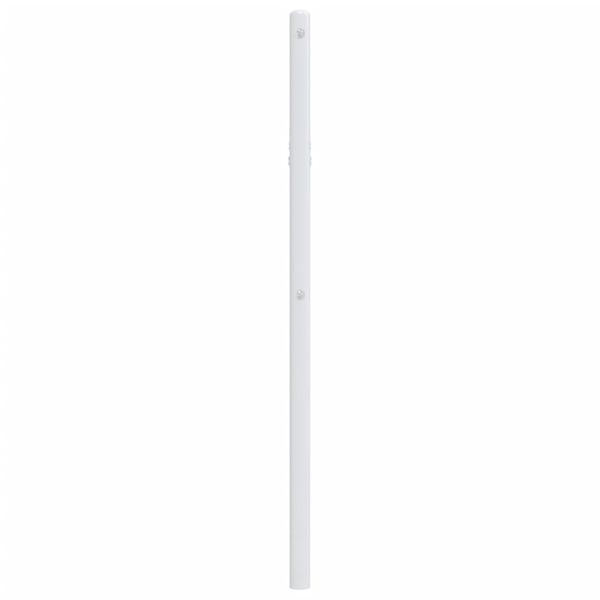 vidaXL T&ecirc;te de lit m&eacute;tal blanc 80 cm