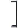 vidaXL Porte-serviette Noir 12,5x12,5x60 cm Fer