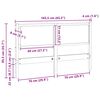 vidaXL T&ecirc;te de lit Autre Marron 160 cm Bois massif en pin