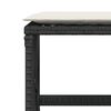 vidaXL Ensemble &agrave; manger de jardin 13 pcs coussins noir r&eacute;sine tress&eacute;e