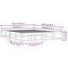 vidaXL Cadre de lit sans matelas noir 160x200 cm bois massif