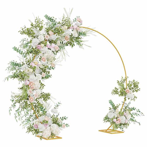 vidaXL Arche de mariage Dor&eacute; 220 x 45 x 200 cm Acier