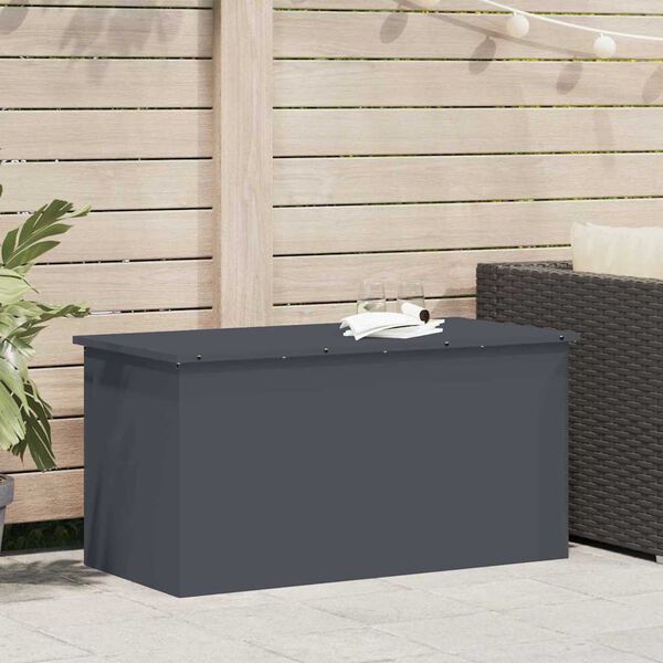 vidaXL Bo&icirc;te de Rangement Ext&eacute;rieure Anthracite 100 x 50,5 x 50 cm