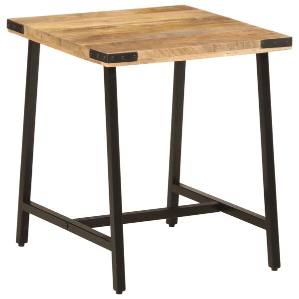 vidaXL Table d&rsquo;appoint 45x45x50 cm bois massif de manguier et fer