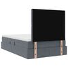 vidaXL Lit avec rangement et matelas Gris fonc&eacute; 120 x 200 cm Velours