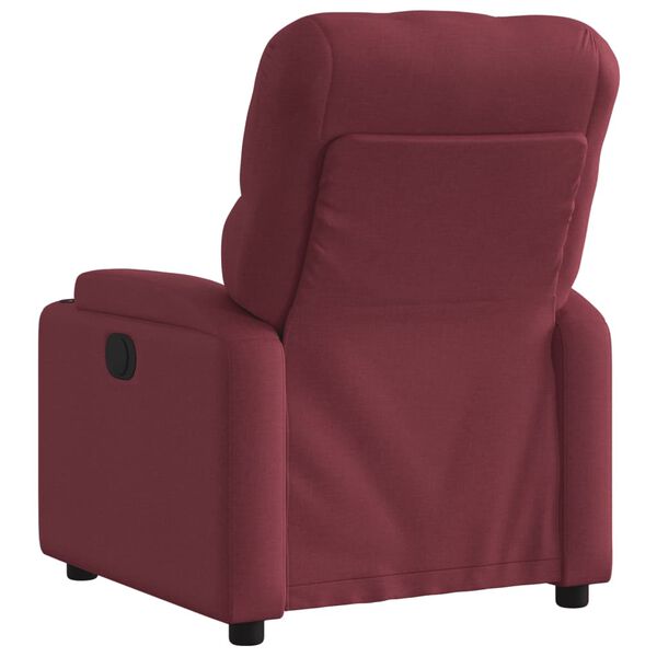 vidaXL Fauteuil inclinable Rouge bordeaux Tissu