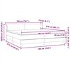 vidaXL Sommier &agrave; lattes de lit avec matelas rose 180x210 cm velours