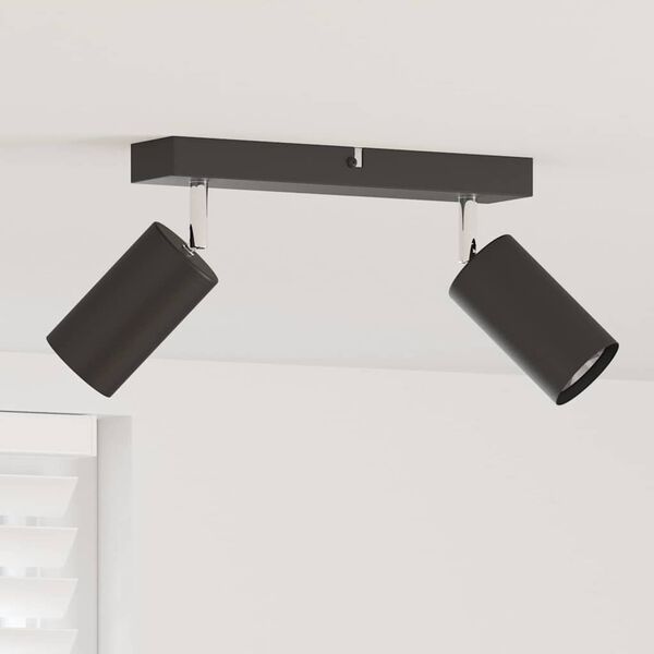vidaXL Spot de plafond Noir 26 x 5,5 x 16,5 cm M&eacute;tal