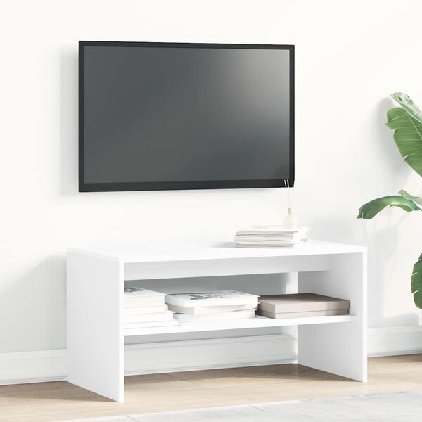 vidaXL Meuble TV Blanc 80 x 40 x 40 cm Agglom&eacute;r&eacute;