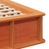 vidaXL Cadre de lit Cire marron 140 x 190 cm Bois de pin massif