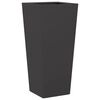 vidaXL Jardinières 2 pcs noir 35x35x75 cm acier