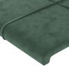 vidaXL Sommier &agrave; lattes de lit et matelas Vert fonc&eacute; 160x200cm Velours
