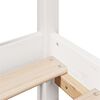 vidaXL Lit biblioth&egrave;que sans matelas blanc 150x200 cm bois pin massif
