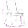 vidaXL Ensemble de salle &agrave; manger pour jardin 7 pcs Gris et Noir