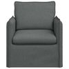 vidaXL Canap&eacute; Gris fonc&eacute;