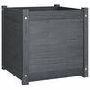 vidaXL Jardini&egrave;res 2 pcs Gris 50x50x50 cm Bois de pin massif
