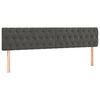 vidaXL Sommier &agrave; lattes de lit et matelas gris fonc&eacute; 120x190cm velours