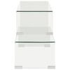 vidaXL Ensemble de table basse 2 pcs 90x30x20/110x30x40cm Verre trempé