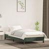 vidaXL Cadre de lit sans matelas vert fonc&eacute; 90x190 cm velours