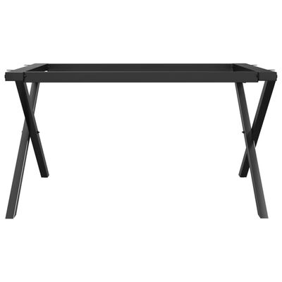 vidaXL Pieds de table basse cadre en X 70x60x43 cm fonte