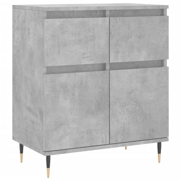 vidaXL Buffet Gris b&eacute;ton 60x35x70 cm Bois d'ing&eacute;nierie