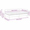 vidaXL Cadre de lit d'angle avec matelas Jaune 90 x 190 cm Velours