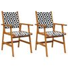 vidaXL Chaises de jardin lot de 2 Bois d'acacia solide