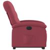 vidaXL Fauteuil inclinable &eacute;lectrique rouge bordeaux tissu