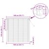 vidaXL Store V&eacute;nitien Marron fonc&eacute; avec motif 150 x 140 cm PVC
