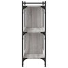 vidaXL Biblioth&egrave;que 3 niveaux sonoma gris 76x32x88cm bois d'ing&eacute;nierie