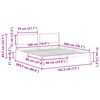 vidaXL Cadre de lit Gris clair 180 x 200 cm Pin massif