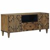 vidaXL Meuble TV Marron 105 x 33,5 x 46 cm Bois de mangue massif
