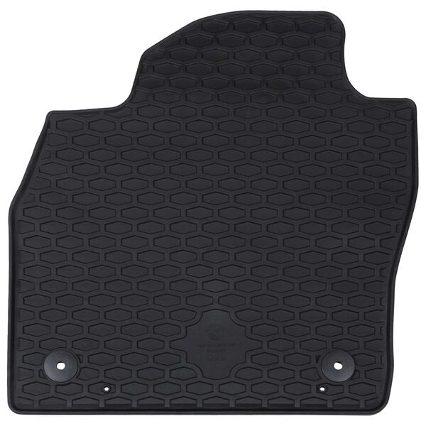 vidaXL Tapis de voiture 4 pcs Noir Caoutchouc
