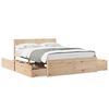 vidaXL Cadre de lit sans matelas 140x190 cm bois de pin massif