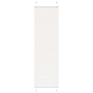 vidaXL Store pliss&eacute; blanc 60x200 cm largeur du tissu 59,4 cm polyester