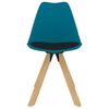 vidaXL Ensemble de salle &agrave; manger 7 pcs Turquoise et noir