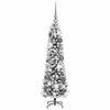 vidaXL Sapin de No&euml;l artificiel Blanc 120 cm PVC, m&eacute;tal et plastique