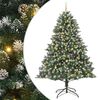 vidaXL Sapin de No&euml;l artificiel Vert 240 cm PVC, plastique et acier