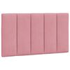 vidaXL Coussin de t&ecirc;te de lit Hanko rose 90 cm velours