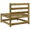 vidaXL Salon de jardin 4 pcs bois de pin impr&eacute;gn&eacute;