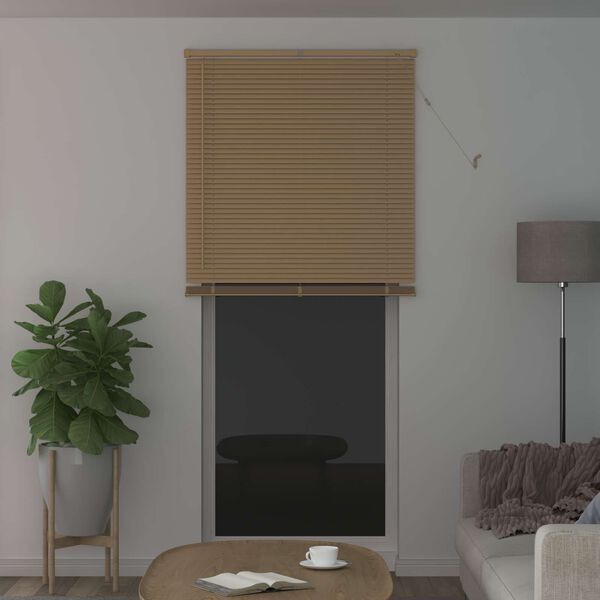 vidaXL Store V&eacute;nitien R&eacute;glable Marron clair avec motif 213 x 70 cm PVC