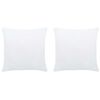 vidaXL Garnitures de coussin 2 pcs 45x45 cm Blanc