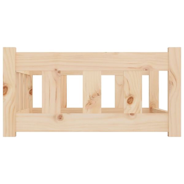 vidaXL Lit pour chien 75,5 x 55,5 x 28 cm Bois de pin massif