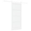 vidaXL Porte coulissante ORKDAL Blanc 86 x 198,5 cm Pin massif