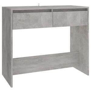 vidaXL Table console gris b&eacute;ton 89x41x76,5 cm bois d'ing&eacute;nierie