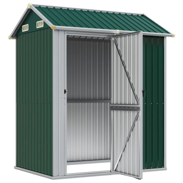 vidaXL Abri de jardin vert 192x152,5x237 cm acier galvanis&eacute;