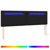 vidaXL T&ecirc;te de lit LED Noir Cuir synth&eacute;tique
