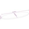 vidaXL Dessus de table 90x40x3,8 cm ovale bois massif de manguier