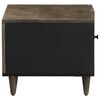 vidaXL Table basse gris clair 80x50x40 cm bois de manguier massif