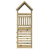 vidaXL Tour de jeu Marron 52,5 x 85 x 265 cm Bois solide impr&eacute;gn&eacute;